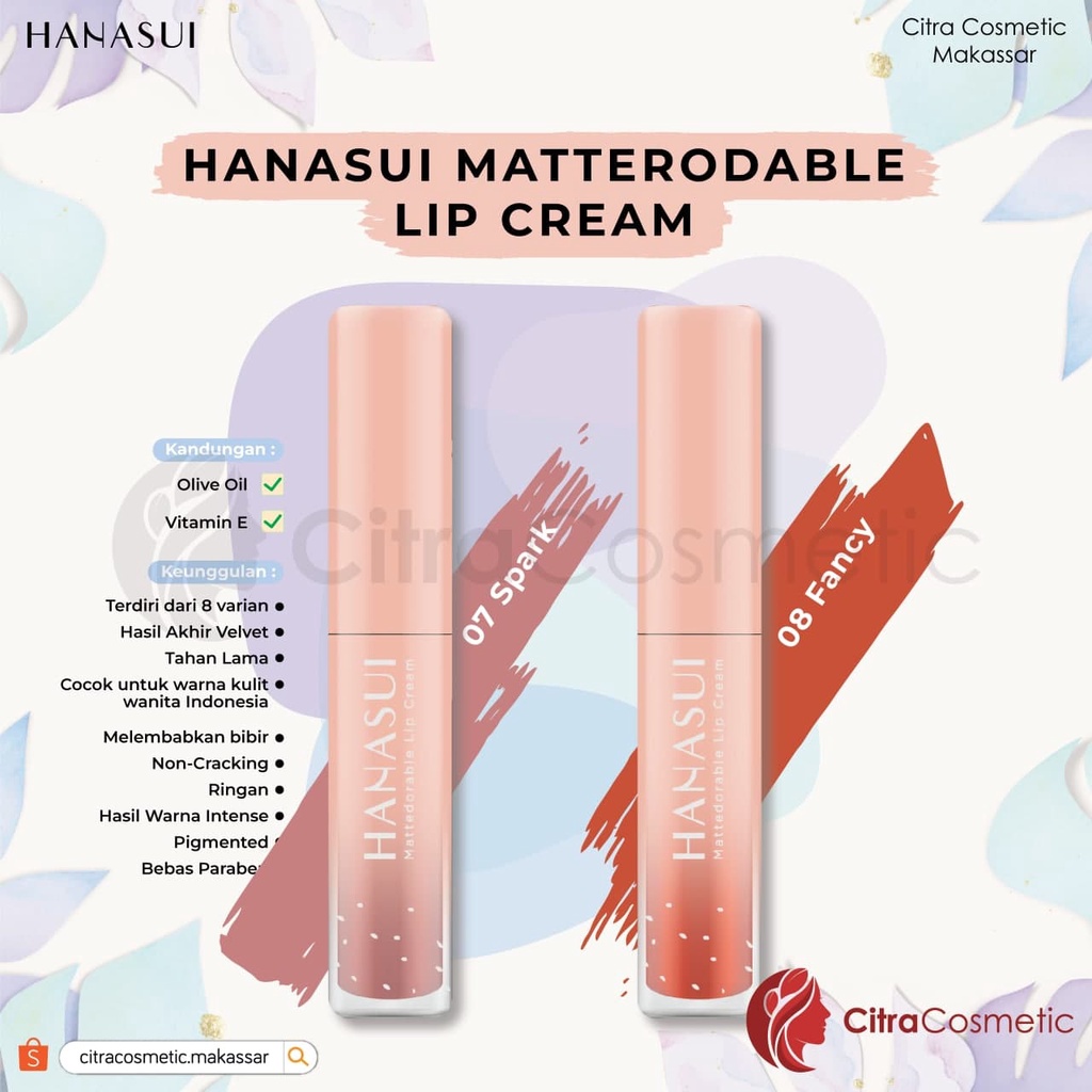 Hanasui Mattedorable Lip Cream Series