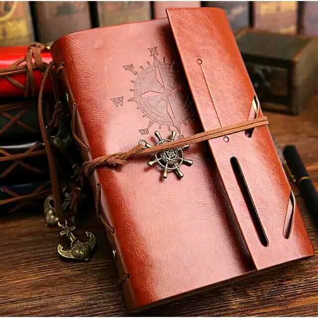 

Buku Catatan Binder Kulit Retro Compass PU Leather