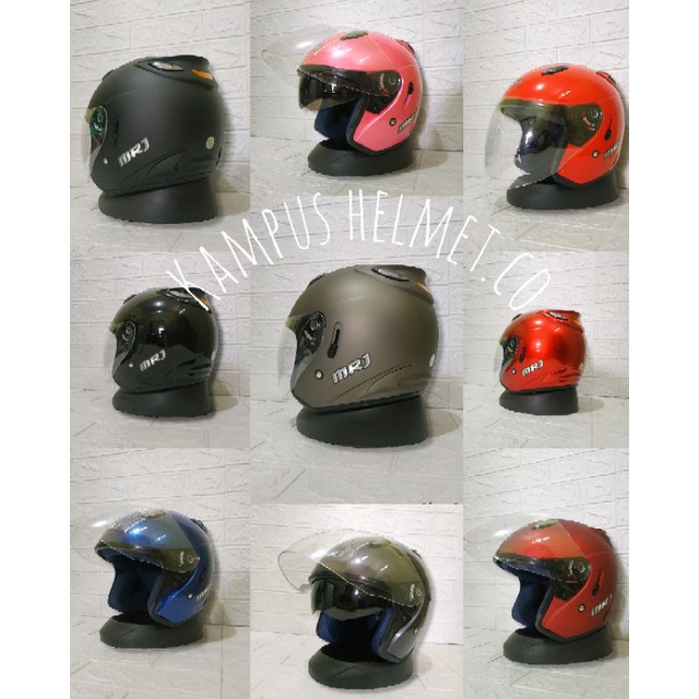 Helm Centro murah_MRJ_G2 mrj_half face_double visor_helm sni_promo helm_
