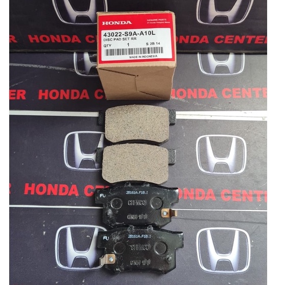 kampas rem brake pad belakang civic vti fd fb 2001 2002 2003 2004 2005 2006 2007 2008 2009 2010 2011 2012 2013 2014 2015