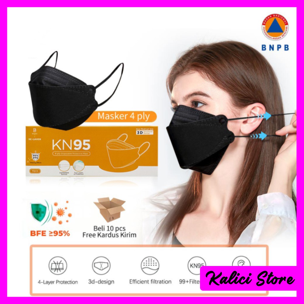 Masker KN95 EVO 4ply Kesehatan Earloop protective