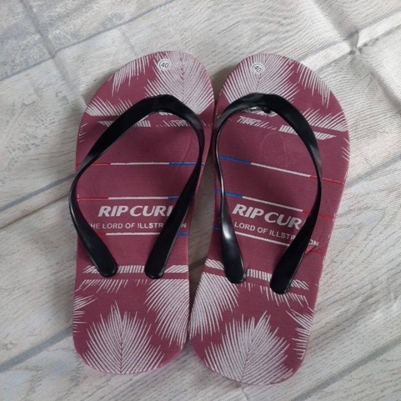 SANDAL JEPIT PRIA MOTIF RIFCL DAUN