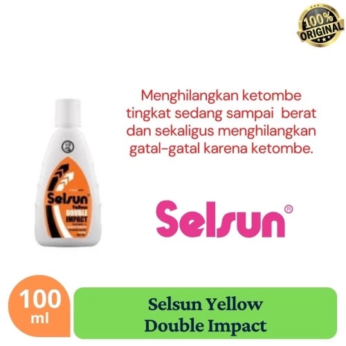 Shampoo Selsun Yellow Double Impact Treatment Anti Ketombe &amp; Gatal