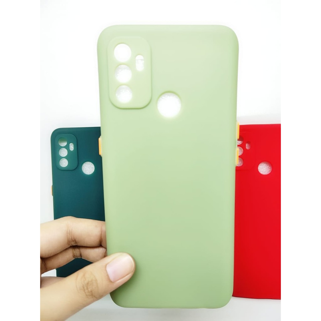 SMPC TPU Candy Oppo A33 A53 2020 6.5 inch SoftCase Macaron Protection Camera Tombol Warna