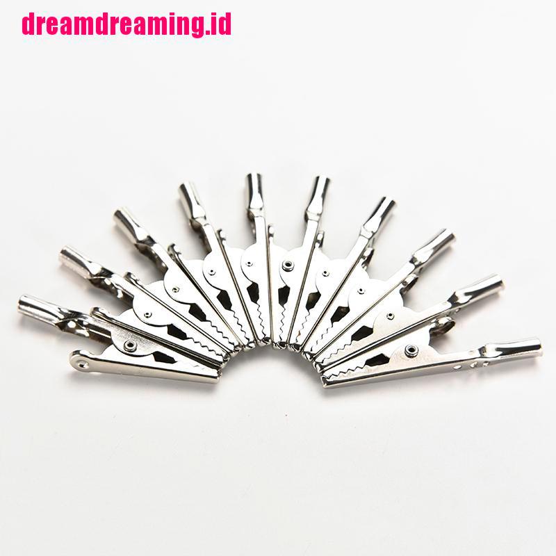 10pcs Klip Buaya Bahan Stainless Steel