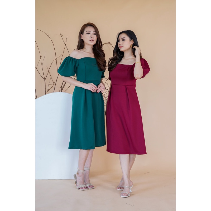 Dress Midi Chloe Casual Party Sabrina