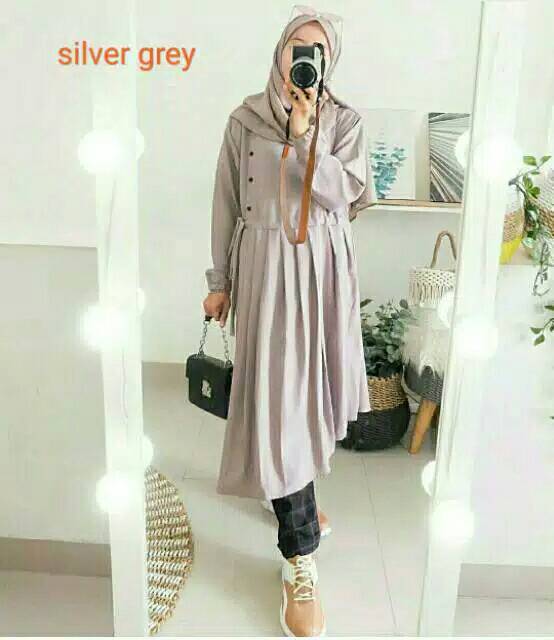 Baju Atasan Tunik Wanita Remaja Lengan Panjang Muslim Baju Atasan Tunik Wanita Remaja Lengan Panjang Muslim