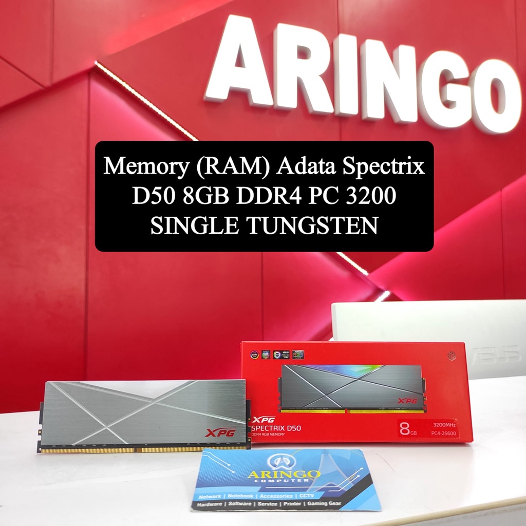 Memory (RAM) Adata Spectrix D50 8GB DDR4 PC 3200 SINGLE TUNGSTEN