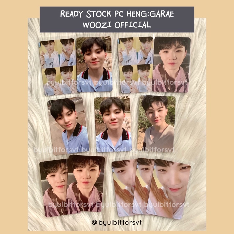 [ READY STOCK ] Photocard / PC WOOZI HENGGARAE HANA DUL SET NET / WOOZI GRID / PC Seventeen Heng:gar