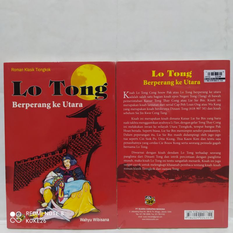 BUKU ROMAN KLASIK TIONGKOK LO TONG BERPERANG KE UTARA