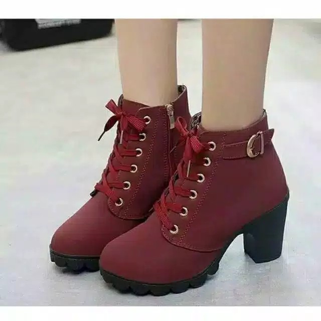 SEPATU BOOTS KOBOY WANITA [JUMBER] NS 50