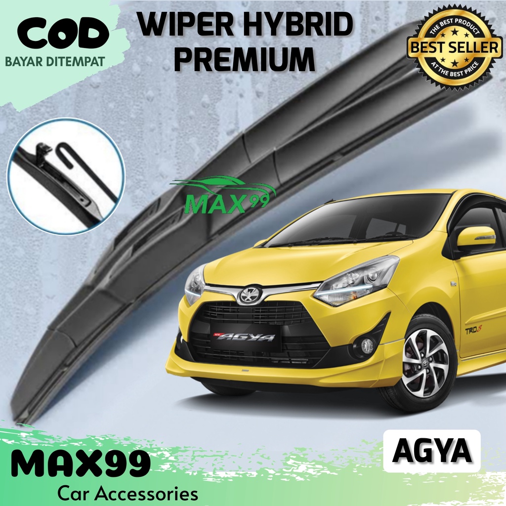 COD - WIPER HYBRID AGYA / WIPER HYBRID PREMIUM AGYA / WIPER KACA HYBRID TOYOTA AGYA / 1 PASANG