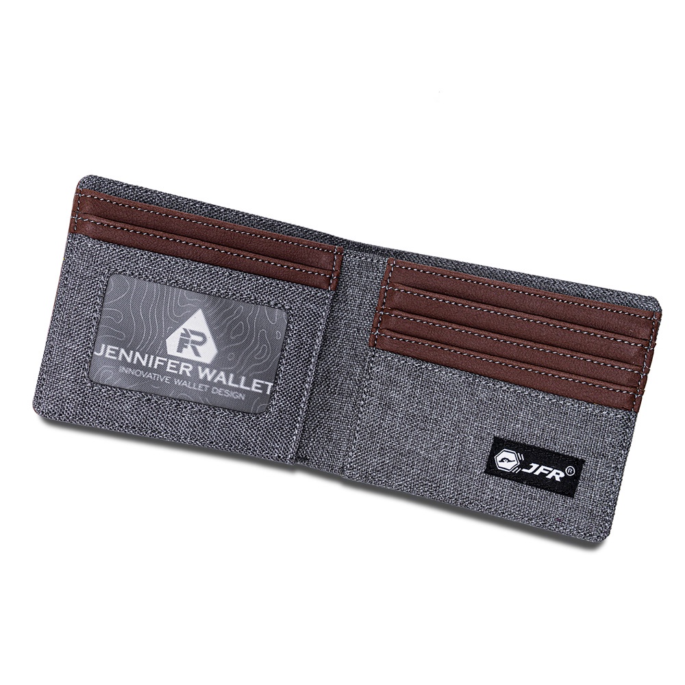 JFR Fashion Dompet Pria Bahan Kulit Canvas JP43 Strand Series-4
