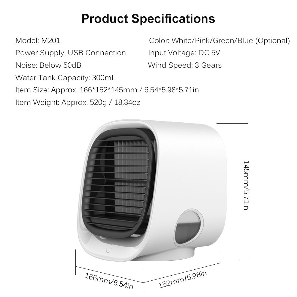 ( KJO ) Ac Mini Artic Air Ultra Cooler Fan Mini Ac Portable Usb High Quality/kipas portble