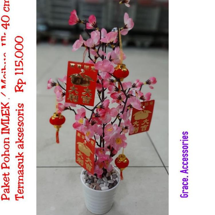 

Pohon bunga imlek meihua angpao sakura .