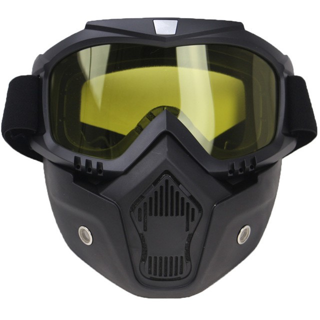 [MOTORAN KEREN] - TaffSPORT BOLLFO Kacamata Goggles Mask Motor Retro Anti Glare Windproof