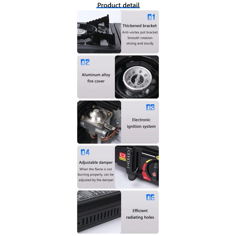 Kompor Portabel Gas  2 In 1 / Kompor Portable Gas 1Tungku