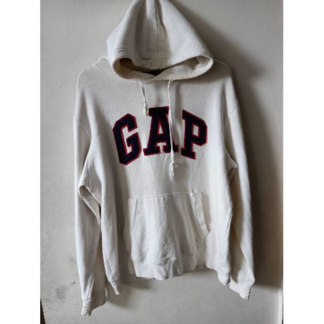 Jual HOODIE GAP WHITE ORIGINAL JAKET GAP WHITE ORIGINAL Shopee Indonesia