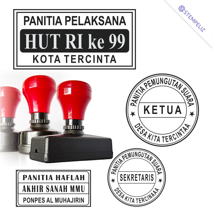 

Stempel Panitia / Ketua Panitia / Panitia HUT / Sekretaris Panitia, dll