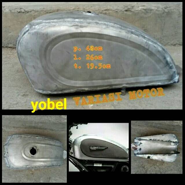 tangki model scrambler custom untuk scorpio tiger megapro thunder gl pro cb dll