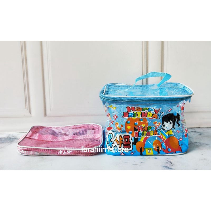 TAS ULANG TAHUN ANAK / TERBARU POUCH ULANG TAHUN ANAK LUCU MURAH TAS SOUVENIR ULANG TAHUN ANAK MURAH