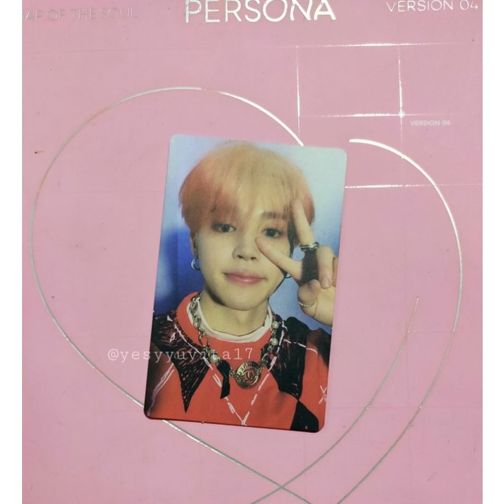 (official) Photocard (PC) Jimin Persona ver.4