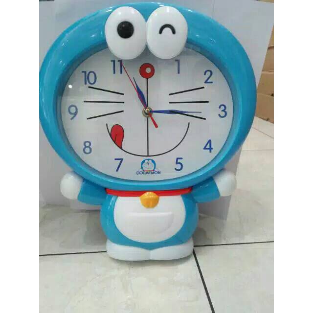 jam dinding doraemon 1 badan , jam dinding doraemon