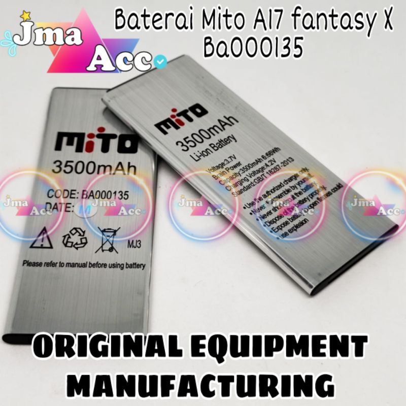 Baterai Mito A17 fantasy X/Ba000135/Battery/ baterai