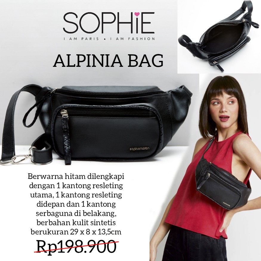 TAS ALPINIA SOPHIE MARTIN PARIS WAIST BAG TAS SOPHIE PARIS PROMO TAS WANITA