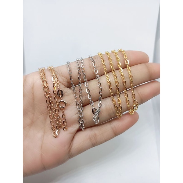 Kalung nori vensi anak silver925 / kalung anak perak 925 asli lapis emas