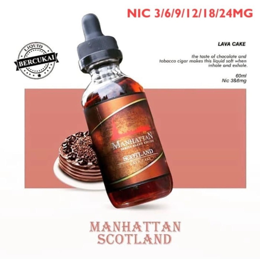 Premium Liquid Manhattan Scotland 60ML Lava Cake liquid vape