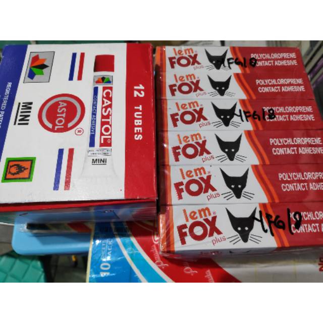 Lem fox dan castol tube