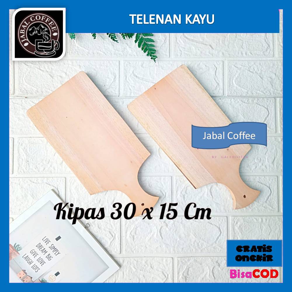 Telenan Kayu Besar 30X15 Cm / Talenan Kayu / Wooden Cutting Board / Telenan Kayu Alas Pemotong J61