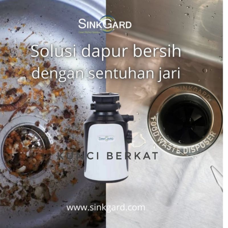 SinkGard Premium Food Waste Disposer/Afur Kitchen Sink Penghancur Sisa Makanan/Sink Gard