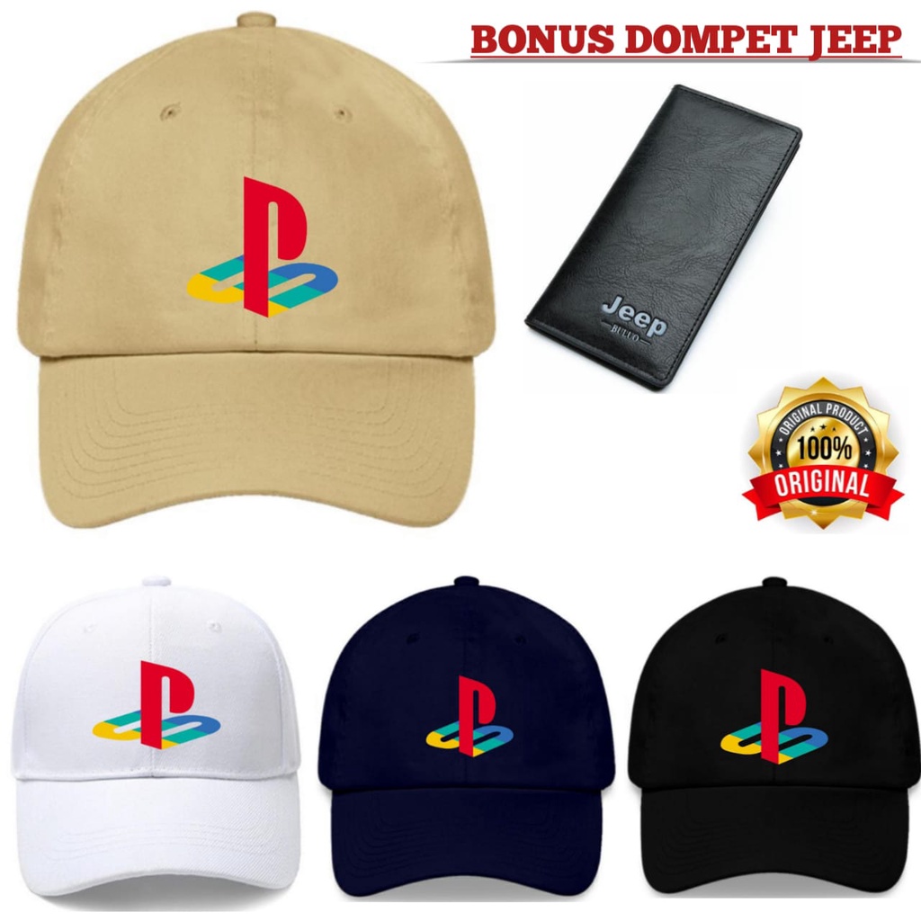 Topi Original Distro Gamers Ps 5 Pria Remaja Dewasa Unisex Terbaru Baseball Promo Free Dompet Jeep P