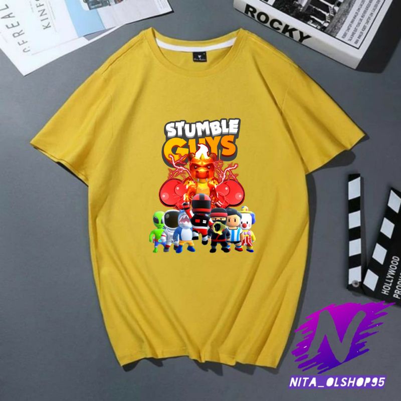 baju anak kaos anak atasan anak laki laki dan perempuan kaos stumble guys naga elektron