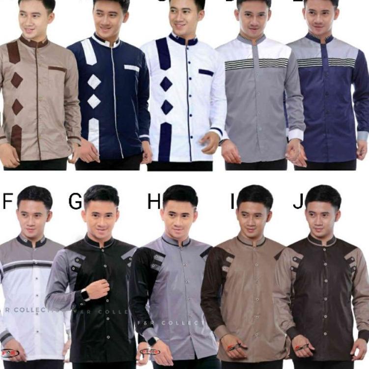 [UAH.04Ag21н] BAJU KOKO MUSLIM PRIA KEMKO KEMEJA KOKO GUS AZMI AZZAHIR SYUBBANUL MUSLIMIN