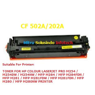 Toner Cartridge Compatible For HP CF500A CF501A CF502A CF503A 202A M25