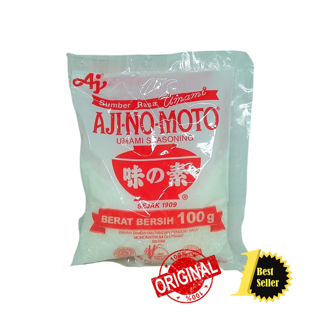 

AJINOMOTO 100 GRAM / Ajinomoto Micin Penyedap Rasa @100 gram