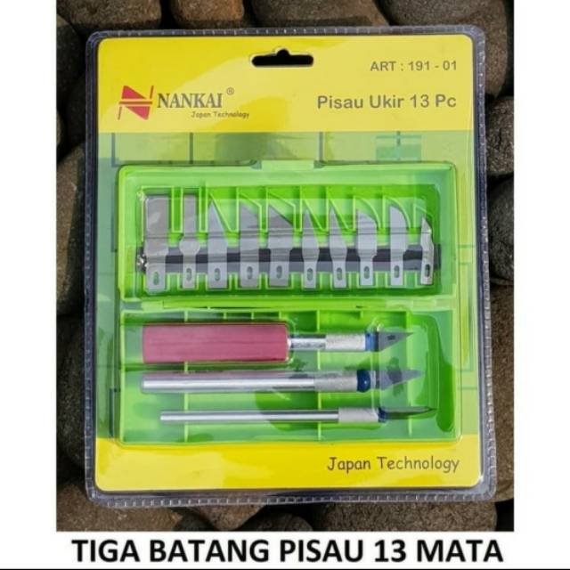Pisau sayat bonsai kelapa 13 pcs hobby knife nankai
