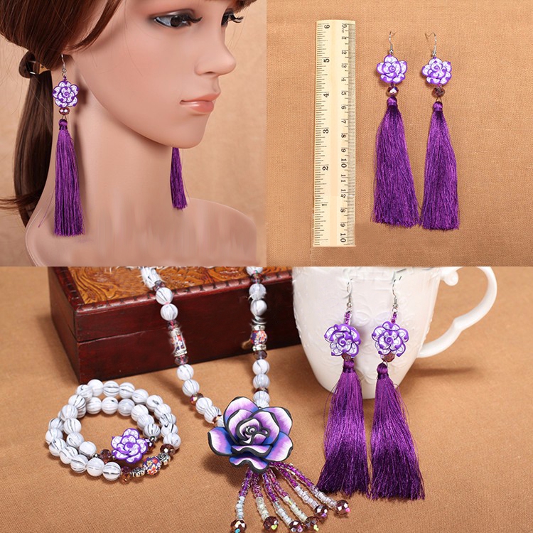 Aksesoris Perhiasan Anting Rumbai Bahan Kulit Gaya Vintage Ukuran 18mm