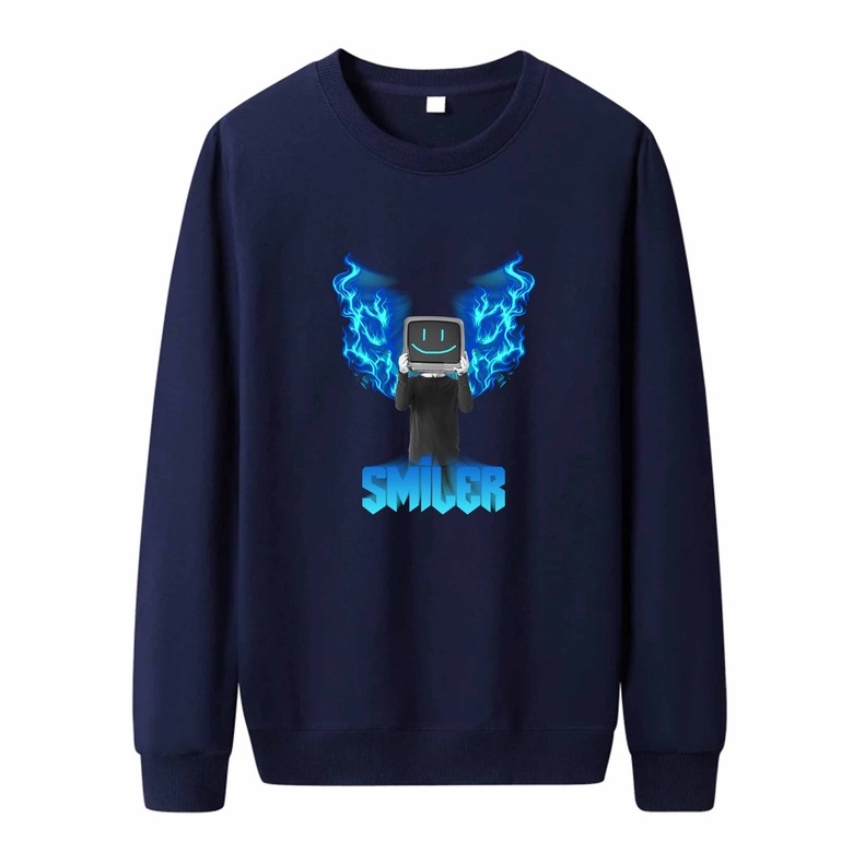 Sweater Pria Smiler Crewneck Pria M - XXL