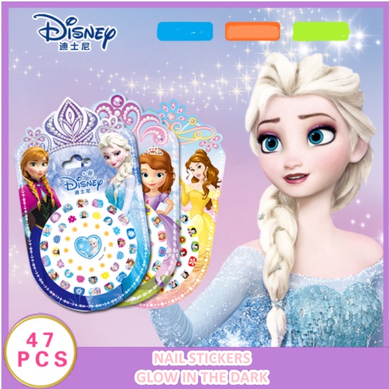 [ORGM] *DISNEY*Sticker Kuku Glitter Karakter Princess Frozen