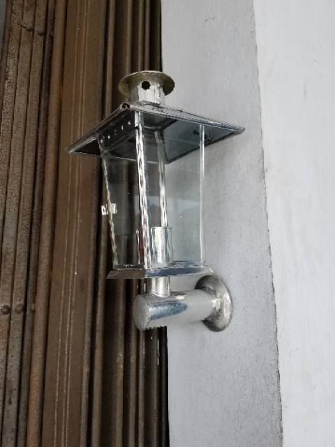 lampu tempel kaca/hiasan lampu dinding kaca/dudukan lilin kaca