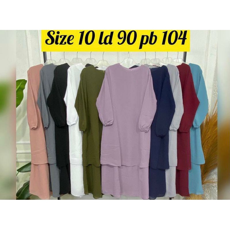 PB Prilly Busana - Keyla - malaysia anak 2 layer - gamis malaysia anak 2 layer