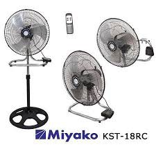 MIYAKO KIPAS ANGIN BESI 18IN 3 IN 1 + REMOTE KST 18RC KST 18 RC INDUSTRIAL FAN KIPAS BESI