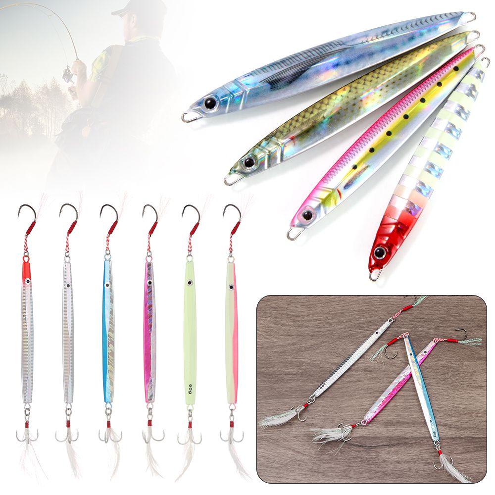 Suyo Umpan Pancing Tiruan Bentuk Ikan Bahan Metal Dengan Kail Ganda