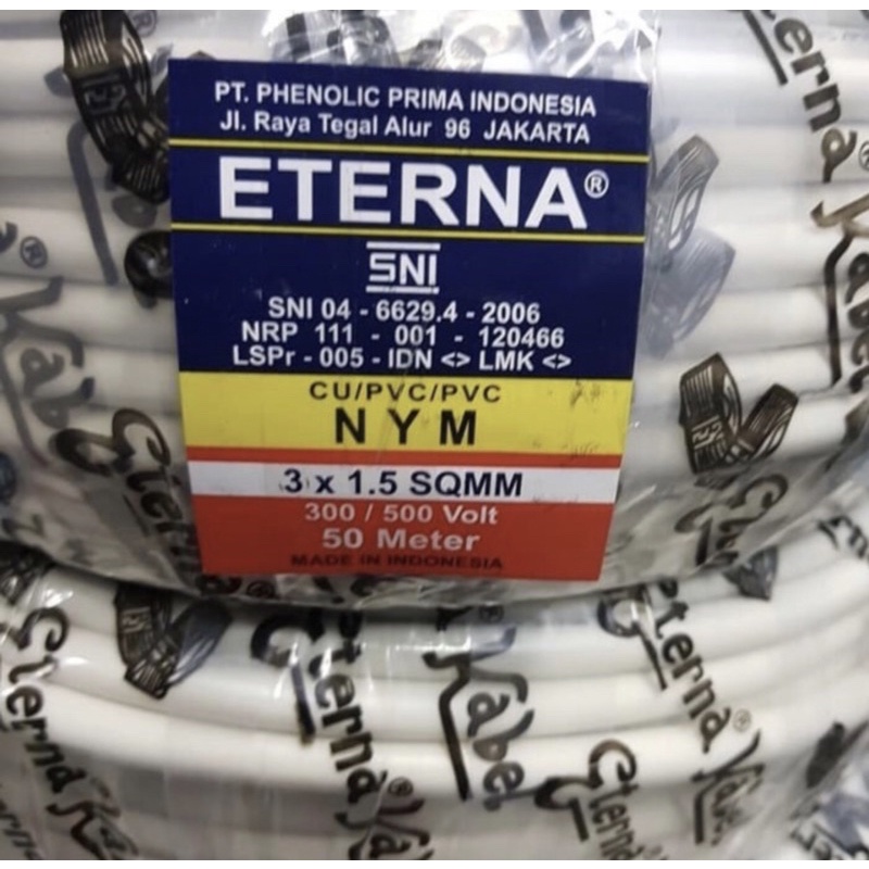 Kabel NYM 3x1.5mm ETERNA 50m