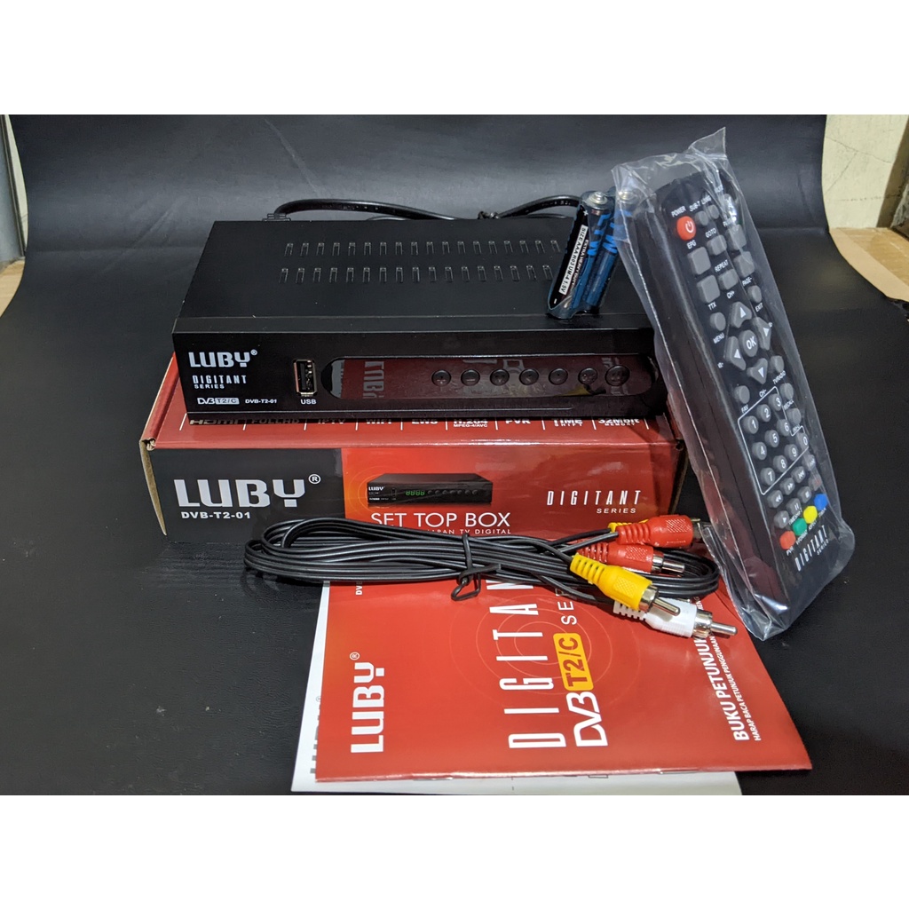 STB Set top box Luby Penerima Siaran Tv Digital TV Receiver Tiktok, Video Youtube Smart ChipFull HD