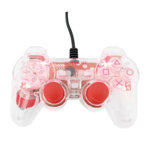 Gamepad single Transparan M-tech - joystick single lampu